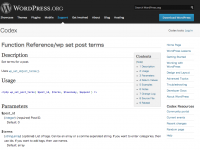 Function Reference/wp set post terms « WordPress Codex