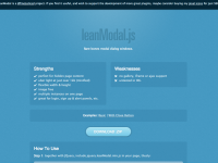 leanModal - a JQuery modal plugin that works with your CSS